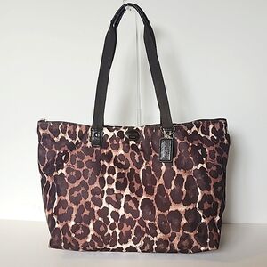 Coach Leopard Print Nylon Tote